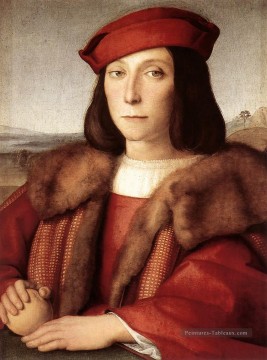 Raphaël œuvres - Jeune homme à la pomme Renaissance Raphaël
